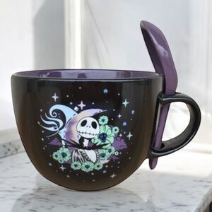 Disney Tim Burton's The Nightmare Before Christmas Ceramic Mug & Spoon Set 24oz